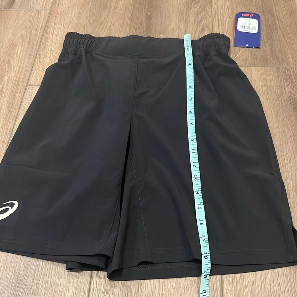 NWT ASICS Men’s Solid Athletic Stock Shorts Black, Small, Running, Workout - Picture 4 of 16